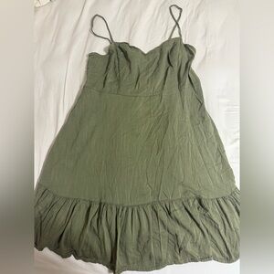 XL Olive green dress - see description for more detail